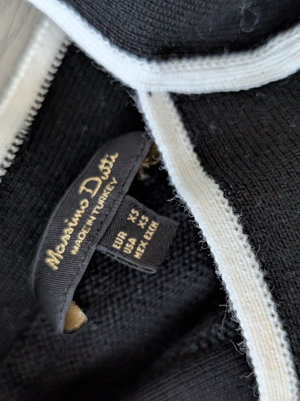 Massimo Dutti Black And White Tank